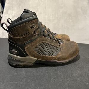 Ariat Work Rebar Flex Boots Womens 9 Waterproof Composite Toe Leather EH 6 Inch